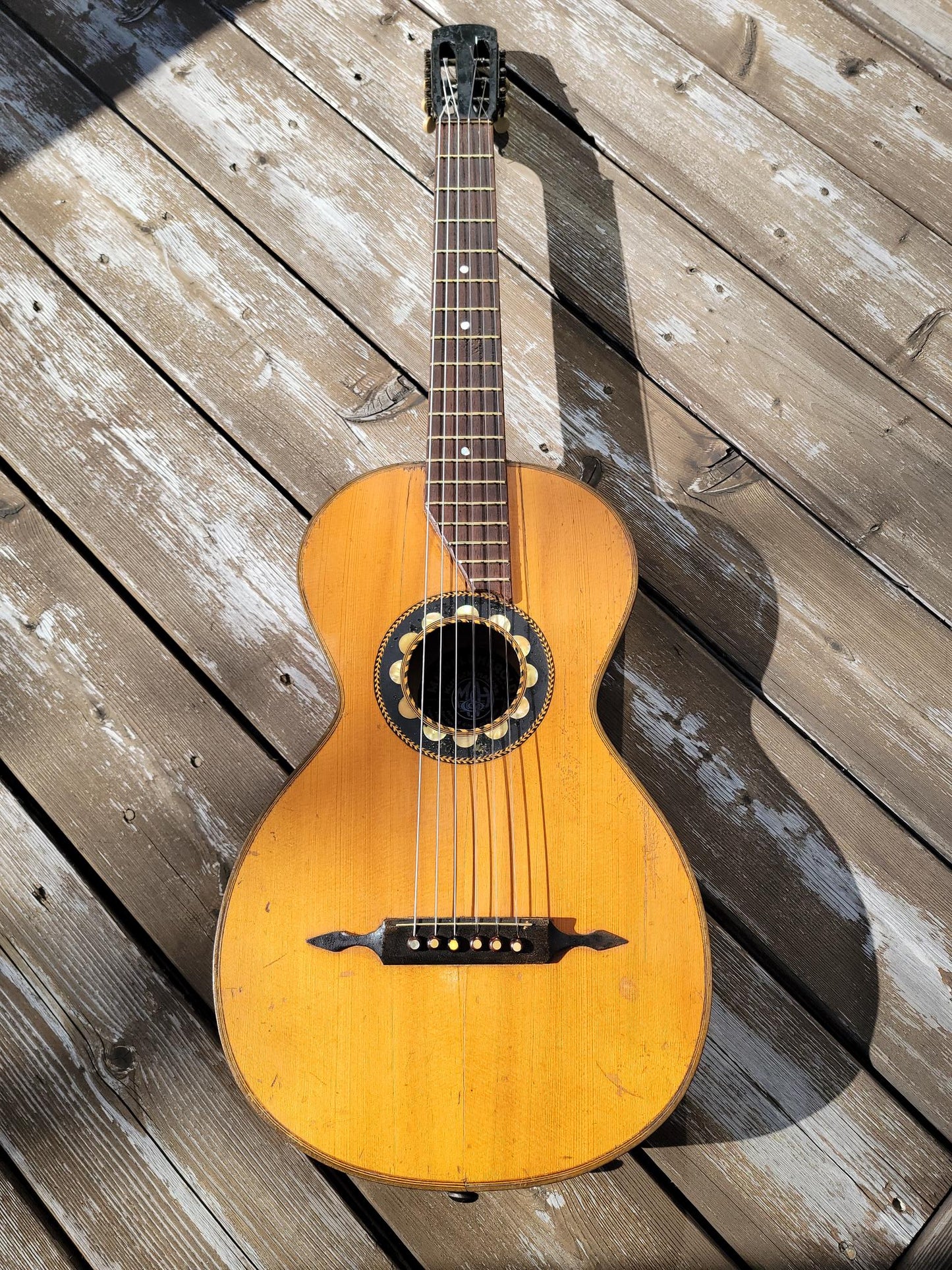 Meinel & Herold German Vintage Parlor Guitar late 1910s