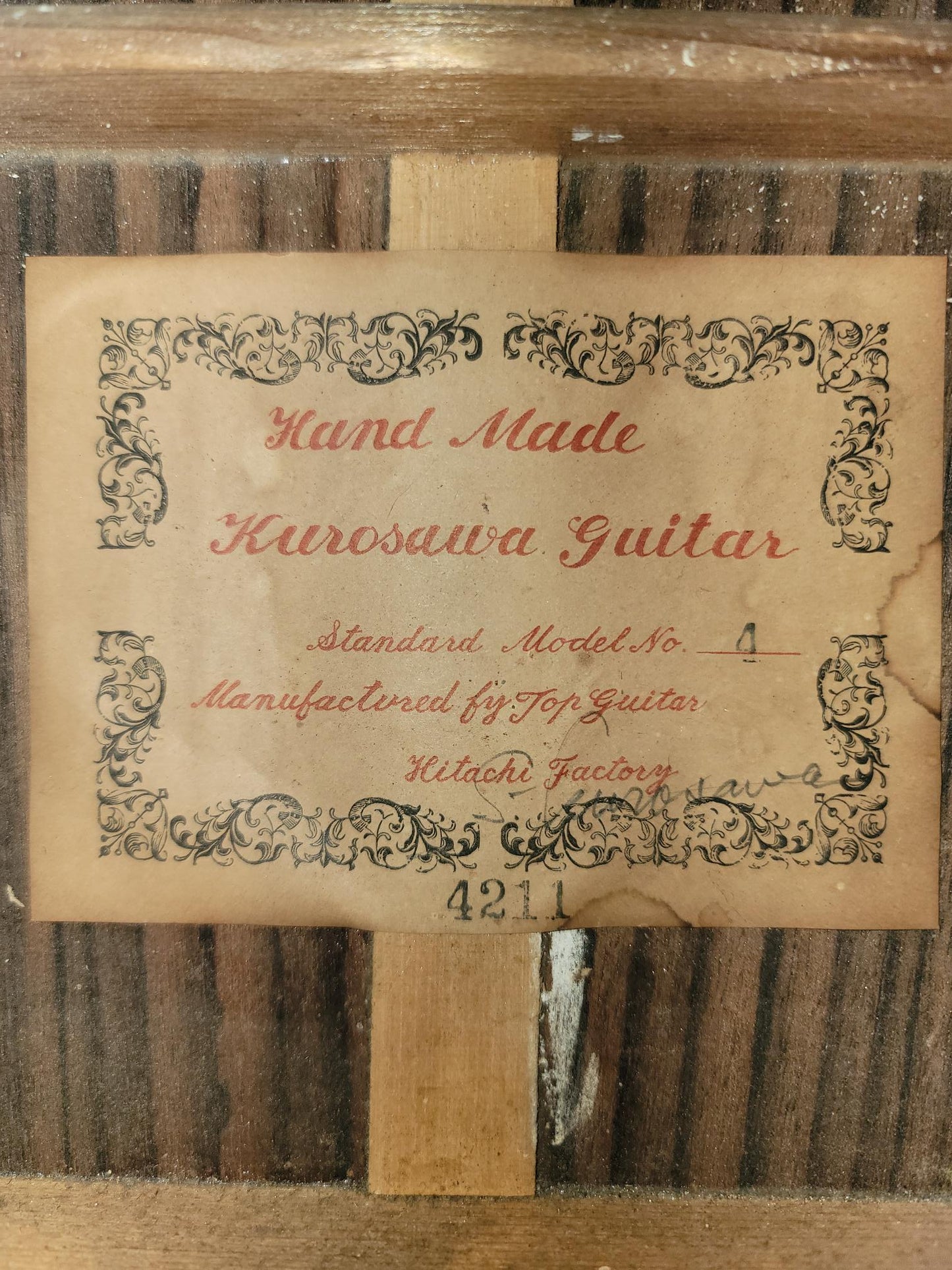 Sumio Kurosawa No4 Guitar