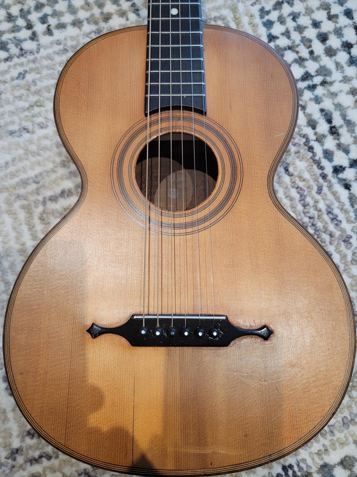 Braun & Hauser German Vintage Parlor Guitar