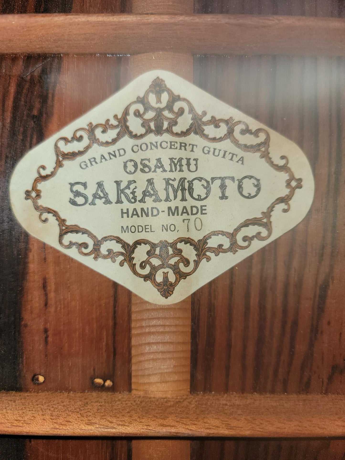 Osamu Sakamoto Grand Concert Guitar Model 70
